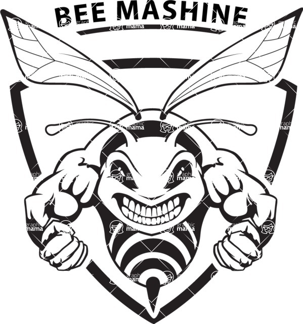 Vector Mascot Collection - Bee Mascot Sport Logo